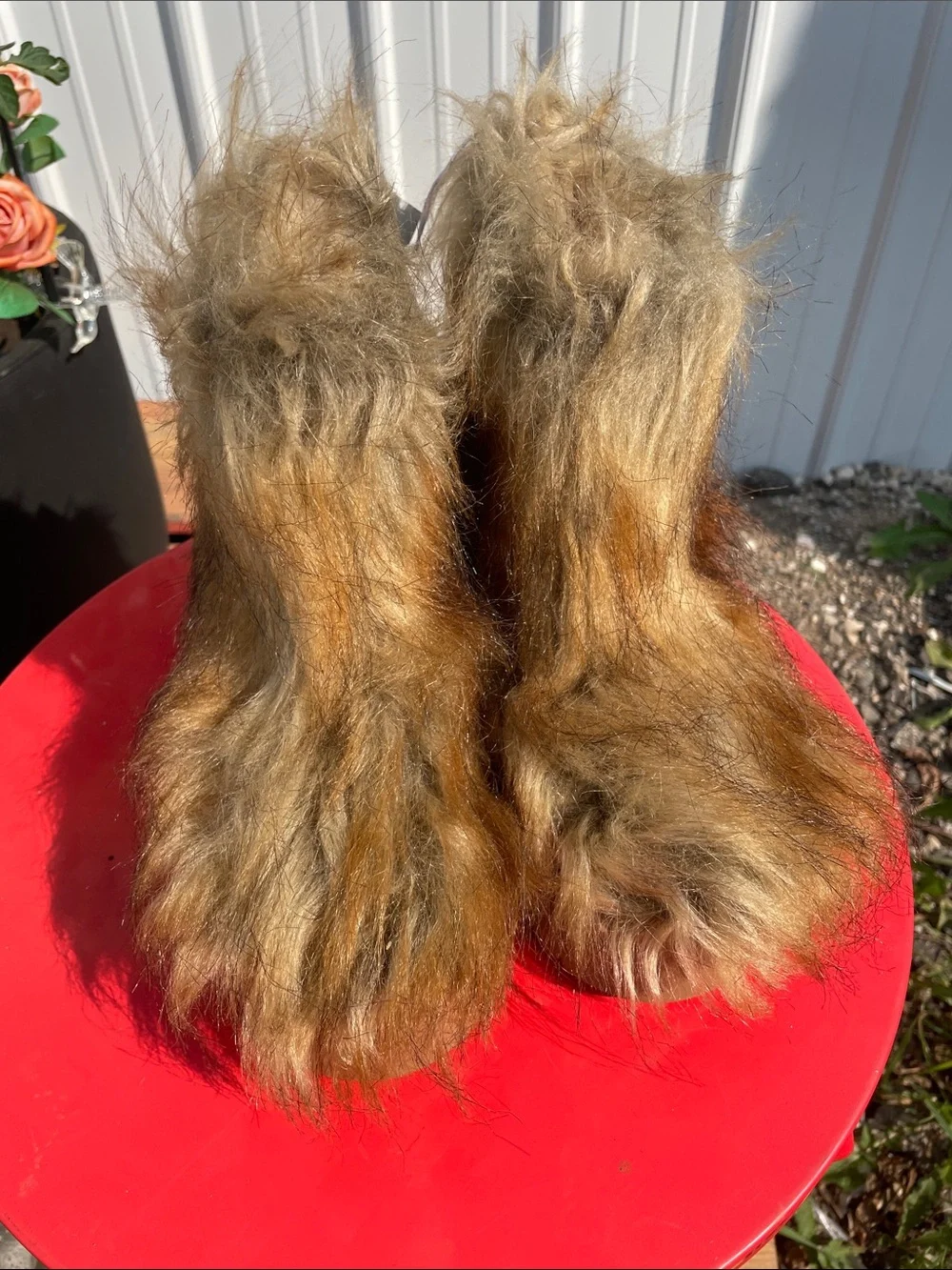 a new day Faux Fur Ankle Boots in Brown Multi